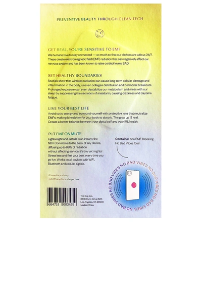 Save(urpretty)face Nbv(no Bad Vibes) Coin Anti-radiation Blocking Decal In N,a