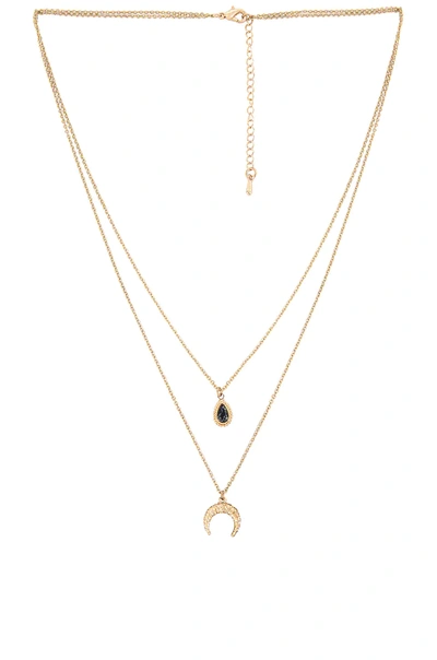 Shop Amber Sceats Layered Pendant Necklace In Gold
