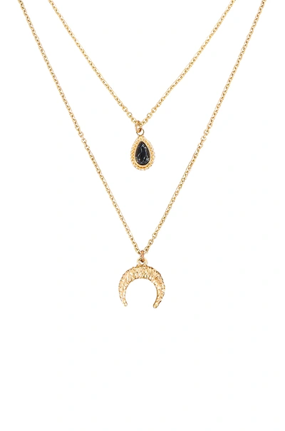 Shop Amber Sceats Layered Pendant Necklace In Gold
