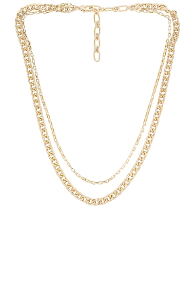 Shop Amber Sceats Layered Chain Necklace In Gold