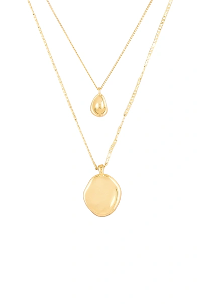 Jenny Bird Mithras Varuna Double Strand Necklace In High Polish Gold