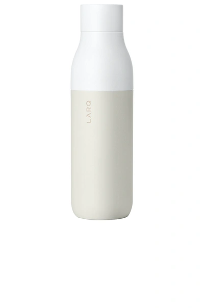 Shop Larq Self Cleaning 25 oz Water Bottle In Granite White