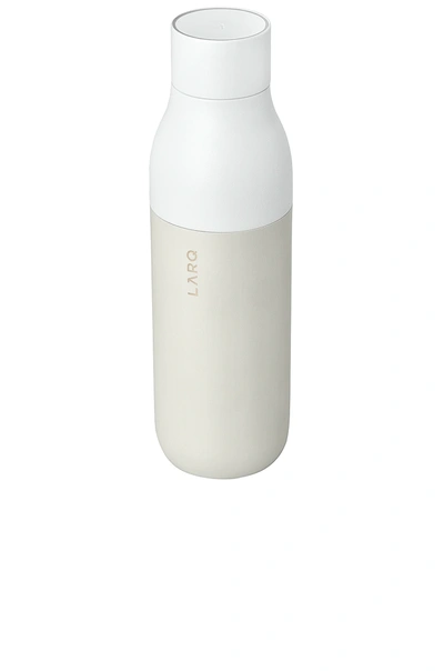 Shop Larq Self Cleaning 25 oz Water Bottle In Granite White