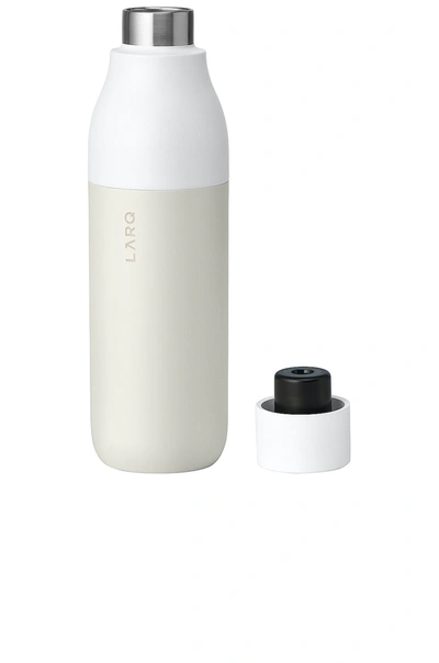 Shop Larq Self Cleaning 25 oz Water Bottle In Granite White