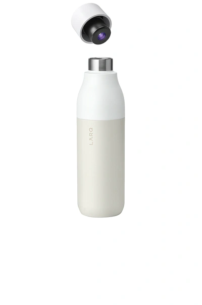 Shop Larq Self Cleaning 25 oz Water Bottle In Granite White