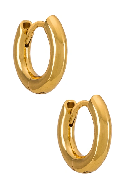 Shop Luv Aj Plain Amalfi Hoops In Gold