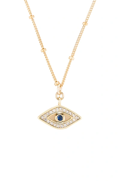 Shop Joy Dravecky Jewelry Midnight Gaze Necklace In Blue Sapphire