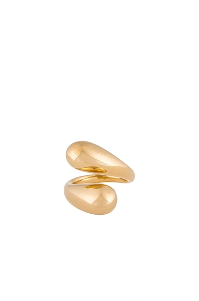 Shop Soko Twisted Dash Ring In Gold