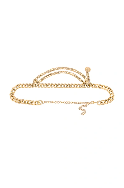 Shop Shashi Classic Layered Coin Belt In Gold