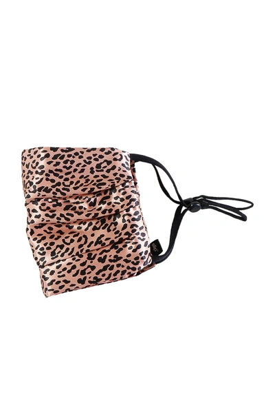 Shop Slip Reusable Face Covering In Rose Gold Leopard