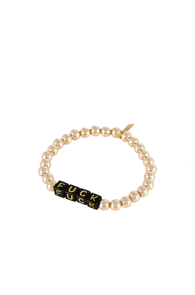 Shop Electric Picks Jewelry X Revolve Tag Bracelet In Gold