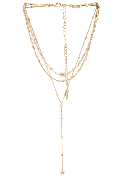 Ettika Forever Star Fall Choker Set In Gold