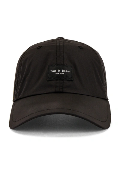 Shop Rag & Bone Addison Baseball Cap In Black