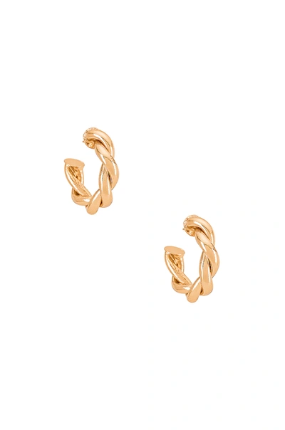 Shop Amber Sceats Twist Hoop Earring In Gold