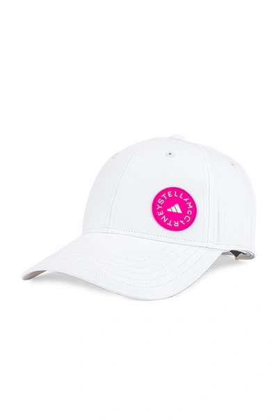 Shop Adidas By Stella Mccartney Asmc Cap In White & Pink