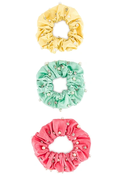 Shop Mary Jane Claverol Miami Scrunchie Set In Multi