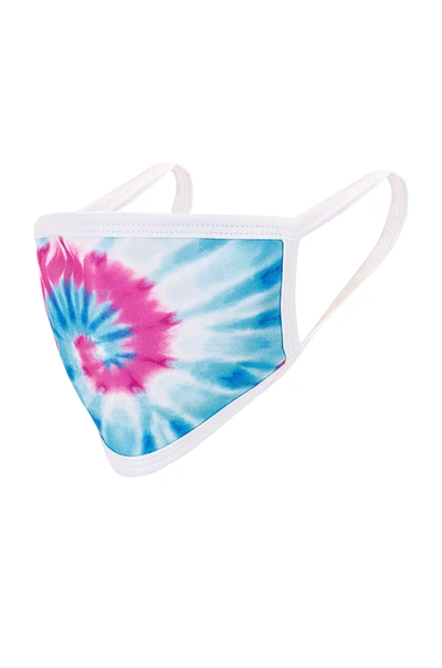 Beach Riot Face Mask In Blue & Pink Tie Dye