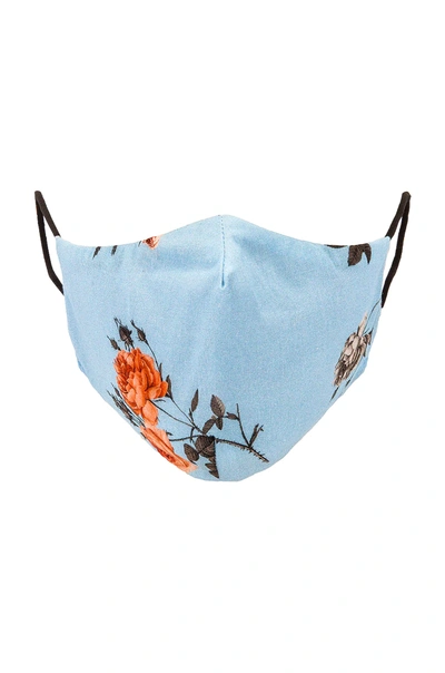 Shop Lovers & Friends Face Mask In Blue Floral