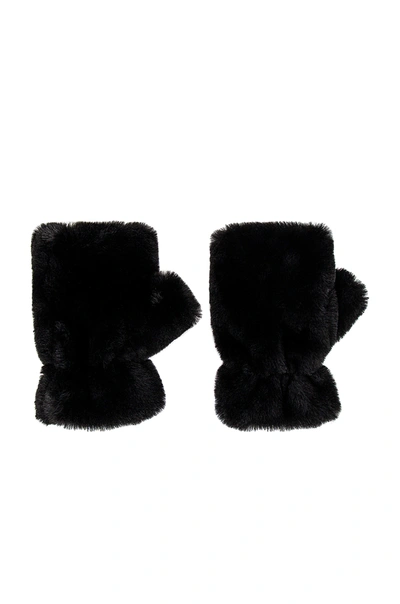 Apparis Ariel Fingerless Gloves In Noir