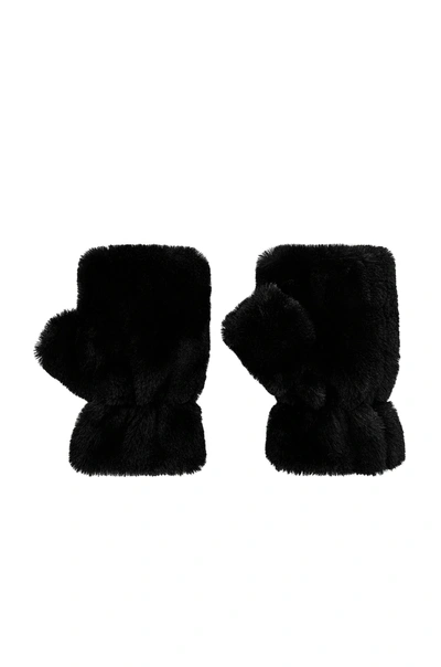 Apparis Ariel Fingerless Gloves In Noir