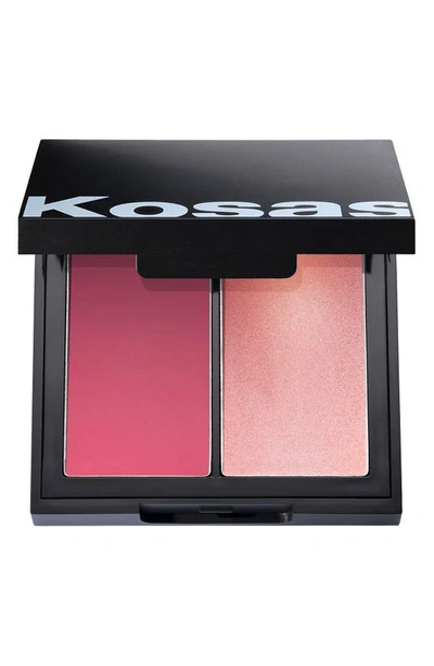 Shop Kosas Color & Light Cream Blush & Highlighter Palette In 8th Muse High Intensity