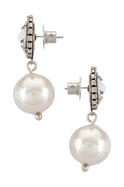 Shop Dannijo Leo Earrings In Silver