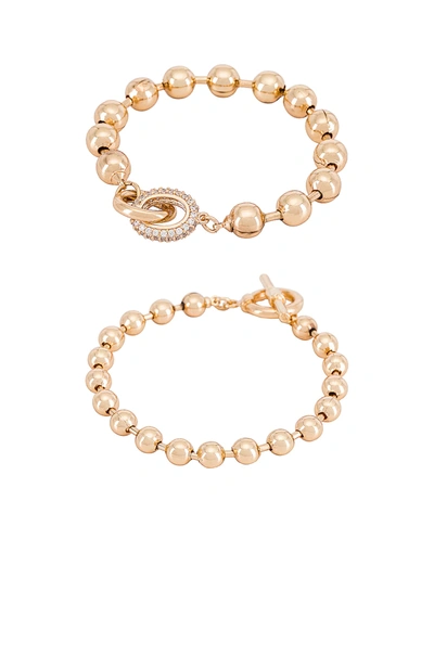 Shop Ettika Bead Bracelet Set In Gold