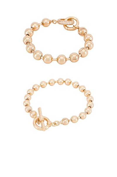 Shop Ettika Bead Bracelet Set In Gold