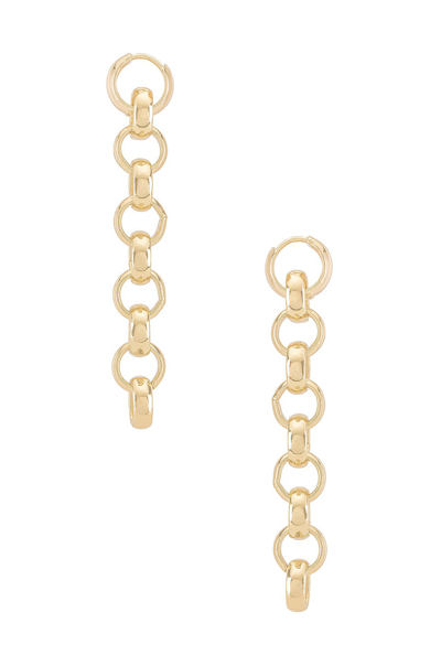 Shop Joolz By Martha Calvo Roll With It Earrings In Gold