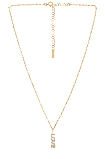 Shop Natalie B Jewelry Love Gold Cz Necklace