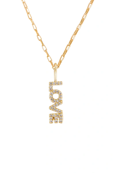 Shop Natalie B Jewelry Love Gold Cz Necklace
