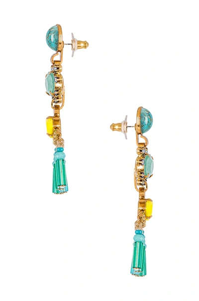 Shop Elizabeth Cole Simon Earrings In Sunny Turquoise