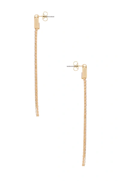 Ettika Double Crystal Drop Earring In Gold