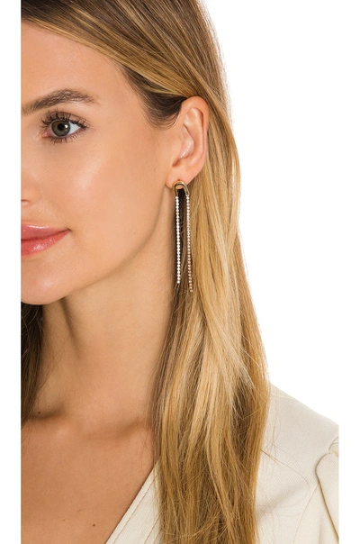 Ettika Double Crystal Drop Earring In Gold