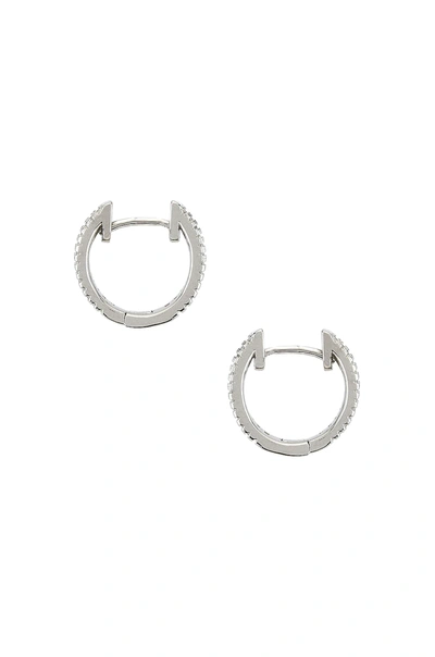 The M Jewelers Ny The Baguette Channel Set Huggie Earrings In Silver
