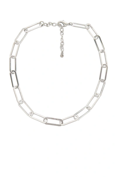 Shop Baublebar Hera Link Necklace In Silver