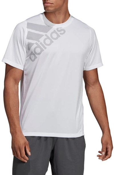 Shop Adidas Originals Badge Of Logo Graphic Performance T-shirt In White