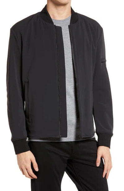 Shop Hugo Buck Bomber Jacket In Black