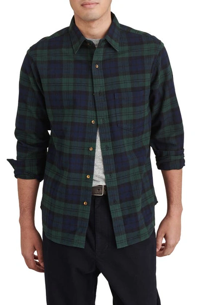 Shop Alex Mill Standard Button-up Flannel Shirt In Black