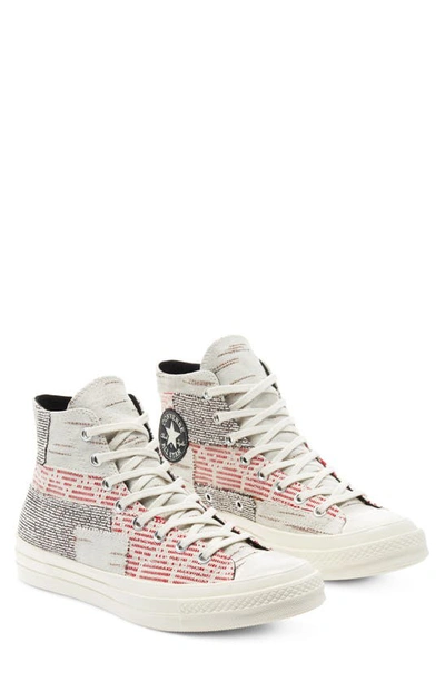 Shop Converse Chuck Taylor® All Star® Chuck 70 Hi Sneaker In Twill/ Light Grey/ Egret