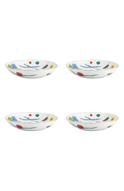 Shop Christian Lacroix Caribe Set Of 4 Cereal Bowls In White