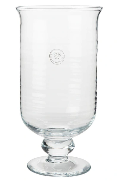 Shop Juliska Berry & Thread Large Hurricane Glass Candleholder In Clear