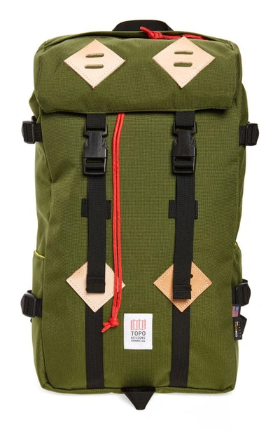 Shop Topo Designs Klettersack Backpack In Olive