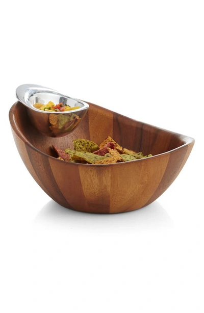 Shop Nambe Harmony Chip & Dip Bowl In Brown