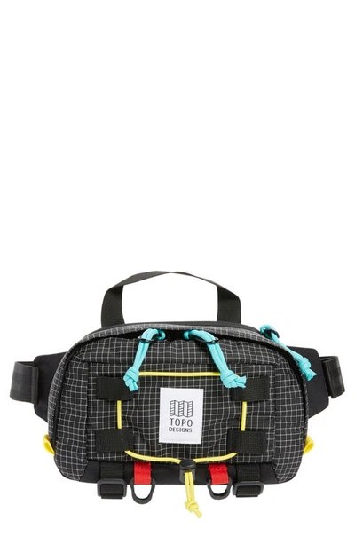 Shop Topo Designs Subalpine Belt Bag In Black/ Black Ripstop