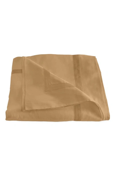 Shop Matouk Nocturne Duvet Cover In Bronze