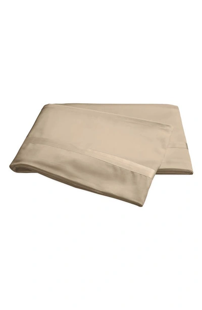 Shop Matouk Nocturne 600 Thread Count Flat Sheet In Sand