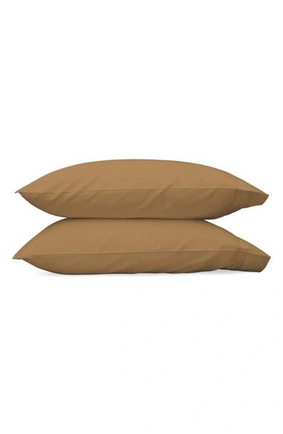 Shop Matouk Nocturne 600 Thread Count Set Of 2 Pillowcases In Bronze