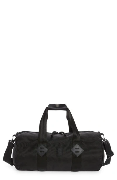Shop Topo Designs Classic Duffle Bag In Ballistic Black