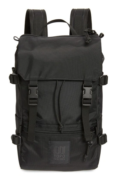 Shop Topo Designs Mini Rover Backpack In Black/black